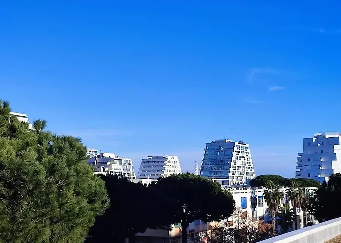 Apartment Grand Voile - Hyper Centre, Climatisation, Vue Panoramique Sur L'architecture De Motte