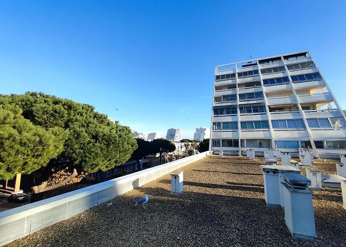 Apartment Grand Voile - Hyper Centre, Climatisation, Vue Panoramique Sur L'architecture De Motte La Grande-Motte